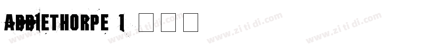 Addlethorpe 1字体转换